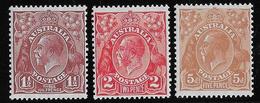 Australie N°72/74 - Neuf * Avec Charnière - TB - Nuevos