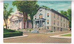 MASONIC  TEMPLE  AND  PRESBYTERIAN  CHURCH  CATSKILL  N.Y  TBE   US290 - Catskills