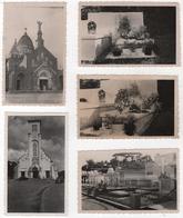 Photo Originale MARTINIQUE Lot De 5 église Cathédrale Cimetière Tombe Van Beek Fort De France Balata 1948 - Lieux