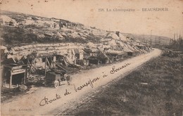 Marne : SOUAIN : Route De Beauséjour : La Champagne - Souain-Perthes-lès-Hurlus
