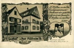 MUELLHEIM  Gasthof Zur Post Alfred Heitz - Muellheim