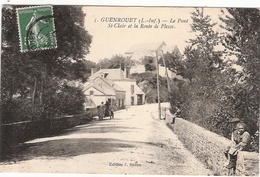 CPA Guenrouet Le Pont St Clair Et La Route De Plesse Saint  44 Loire Atlantique - Guenrouet