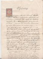 PURCHASE CONTRACT, AUSTRO-HUNGARIAN OCCUPATION IN BUKOVINA, REVENUE STAMP, 1900, AUSTRIA - Österreich