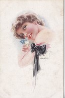 Cpa 2 Scans Illustrateur ILLUSTRATORS USABAL NICE PARFUME R&K ERKAL Nr. 314/3 OLD POSTCARD - Usabal