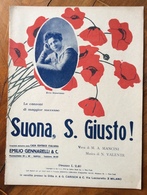 SPARTITO MUSICALE VINTAGE SUONA, S.GIUSTO ! CON FOTO ELVIRA DONNARUMMA  ED.E.GENNARELLI & C. NAPOLI - Volksmusik