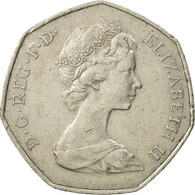 Monnaie, Grande-Bretagne, Elizabeth II, 50 Pence, 1973, TB+, Copper-nickel - 50 Pence