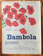 SPARTITO MUSICALE VINTAGE  BAMBOLA Di Di Napoli-Valente  Ed. E.GENNARELLI & C. NAPOLI - Folk Music