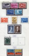 11912 LIECHTENSTEIN Collection Vendue Par Page N° 343/ 5, 346/47A,348/9, 349B/C * 1959-60   TB - Sammlungen