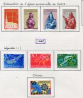 11916 LIECHTENSTEIN Collection Vendue Par Page N° 418/21, 422/4, 425 *  1966-67   TB - Collections