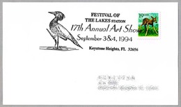 17th Annual Art Show - Festival Of The Lakes Station. Ave - Bird. Keystone Heights FL 1994 - Afstempelingen & Vlagstempels