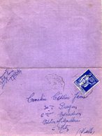 TB 2457 - Lettre De Mme TISSIER à  BAILLY - CARROIS Par NANGIS Pour Le Cavalier J. TISSIER à METZ - 1921-1960: Période Moderne