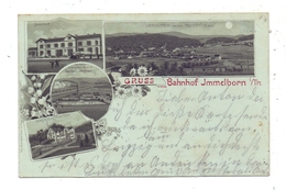 0-6204 BARCHFELD - IMMELBORN, Lithographie 1898, Bahnhof, Schnallen Fabrik Deubach & Stoetzer, Liebenstein.. - Bad Salzungen