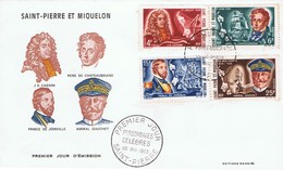 Saint Pierre Et Miquelon - Personnages Célèbres - FDC