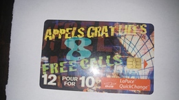 Canada-(b30431)-appells Gratuits Free Call-(32)-(12$)-tirage-193.500-used Card+1card Prepiad Free - Canada