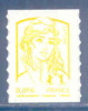 N°847 Marianne Et L'Europe 0.01€ Jaune Autoadhésif Neuf** - Unused Stamps