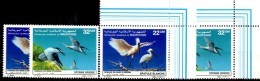 Vögel 1986 Mauretanien 901/2+ER ** 8€ Nationalpark Arguin Löffler Zügel-Seeschwalbe Naturschutz WWF Bird MAURITANIE - Golondrinas