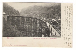 MEXIQUE  /  MEXICO  /  PUENTE  DE  METLAC  /  F. C. MEXICANO  ( Auto-train Sur Pont Métallique ) /  Edit. LATAPI Y BERT - Mexique