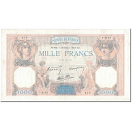 France, 1000 Francs, 1938, 1938-10-13, TTB, Fayette:38.29, KM:90c - 1 000 F 1927-1940 ''Cérès Et Mercure''