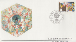 Enveloppe  FDC  1er  Jour   YOUGOSLAVIE    EUROPA    1989 - 1989