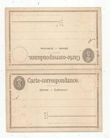 Double Carte ,carte-correspondance , , Entier Postal , SUISSE , 5 , Vierge , 2 Scans - Entiers Postaux