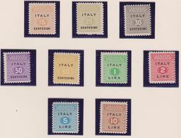 Occ. Anglo Americana Sicilia 1/9 MNH - Anglo-american Occ.: Sicily