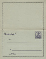 Germany Deutsches Reich Postal Stationery Ganzsache 1917 15 Pf. Germania Kartenbrief (Unused) (2 Scans) - Altri & Non Classificati