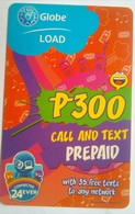 Globe 300 Pesos Call And Text - Filippine