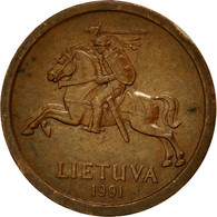 Monnaie, Lithuania, 10 Centu, 1991, TTB, Bronze, KM:88 - Lithuania