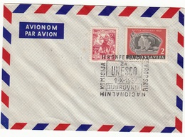 1.X.1957 DUBROVNIK II.KONFERENCIJA EVROPSKIH NACIONALNIH KOMISIJA ZA UNESCO AIRMAIL  JUGOSLAVIJA - Luftpost