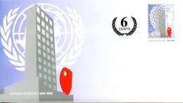 ONU New-York 2019 - Entier Postal Format Standard 49+6c Neuf ** - Luchtpost