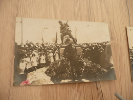 Carte Photo 60 Oise Troissereux 1912 Militaires Monument Aux Morts Guerre 1870 - Other & Unclassified