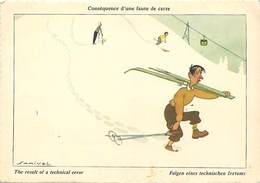 Gd Format:environ15cms X10cms -ref Y521-illustrateurs -illustrateur Samivel -edit  Efpe Chambery-montagne -ski -skieur - - Samivel
