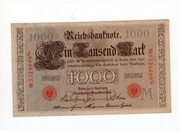 9 - Allemagne - 1000 Mark - 21.04.1910 - M - 1000 Mark