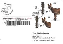 PORTUGAL Postmarked - Portuguese Autochthones Breeds (The Miranda Donkey) - Donkeys