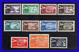 1954 - Yugoslavia - Trieste - STT VUJNA - Zona B - Scott Nº C 22 / C 32 - MNH - YU- 122 - 01 - Luftpost