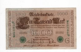 10 - Allemagne - 1000 Mark - 21.04.1910 - G - 1000 Mark