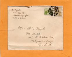 Japan 1935 Cover Mailed To Shirley Temple Famous Actress - Briefe U. Dokumente