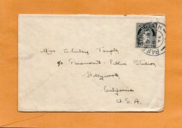 Ireland 1935 Cover Mailed To Shirley Temple Famous Actress - Brieven En Documenten