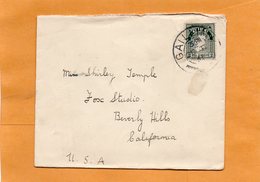 Ireland 1935 Cover Mailed To Shirley Temple Famous Actress - Storia Postale