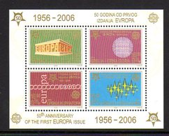 SERBIA & MONTENEGRO 2005 50th Anniversary Of Europa Stamps Blocks (2) MNH/**.  Michel Block 59-60 - Blokken & Velletjes