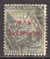 Bechuanaland 1884 ½d Grey-black Overprint On Cape Of Good Hope, Wmk. Crown CC, Used, SG 1 (BA2) - 1885-1895 Colonie Britannique