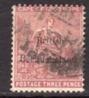 Bechuanaland 1884 3d Pale Claret Overprint On Cape Of Good Hope, Wmk. Crown CC, Used, SG 2 (BA2) - 1885-1895 Colonia Britannica