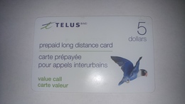 Canada-(043612)-telus-(45)-(5$)-prepiad Mint Card(card Board)-+1card Prepiad Free - Canada