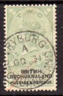 Bechuanaland 1888 2/- Green & Black, Wmk. Script VR, Used, SG 16 (BA2) - 1885-1895 Colonia Británica