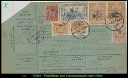 TURKEY ,EARLY OTTOMAN SPECIALIZED FOR SPECIALIST, SEE..Paketkarte Nach Wien - Lettres & Documents