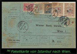 TURKEY ,EARLY OTTOMAN SPECIALIZED FOR SPECIALIST, SEE..Paketkarte Nach Wien - Covers & Documents