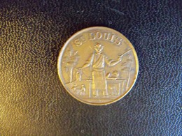 Ancienne Médaille Bronze SAINT LOUIS Souvenir De Fleury 14 Mars 1867 - Royaux / De Noblesse