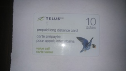 Canada-(035427)-telus-(49)-(10$)-prepiad Mint Card(plastic)+1card Prepiad Free - Kanada