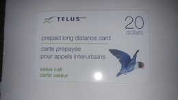 Canada-(045017)-telus-(50)-(20$)-prepiad Mint Card(card Board)+1card Prepiad Free - Kanada