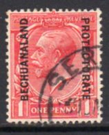 Bechuanaland Protectorate 1913-24 Overprint On 1d Scarlet GV Mackennal Head Of GB, Used, SG 74 (BA2) - 1885-1964 Bechuanaland Protettorato